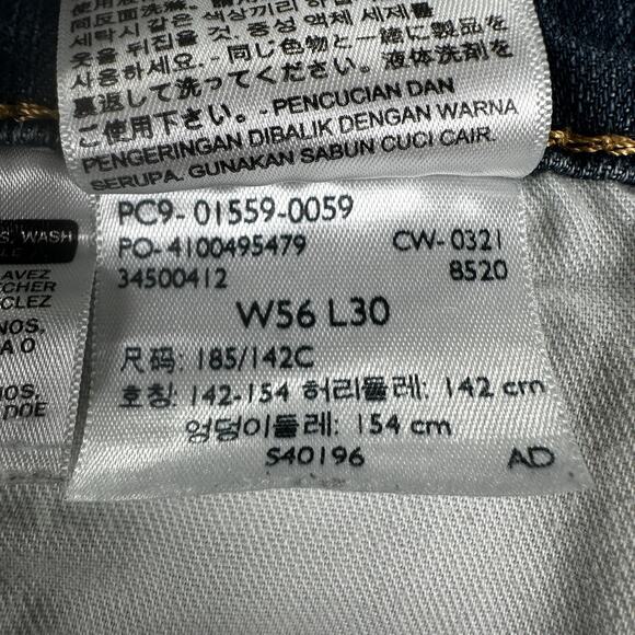 Levi's 559 Relaxed Straight Denim Jeans Men's Big Man Size 55x30 - Picture 10 of 14